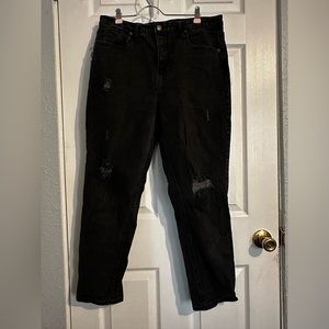 Wild Fable Black Distressed Boyfriend Jean